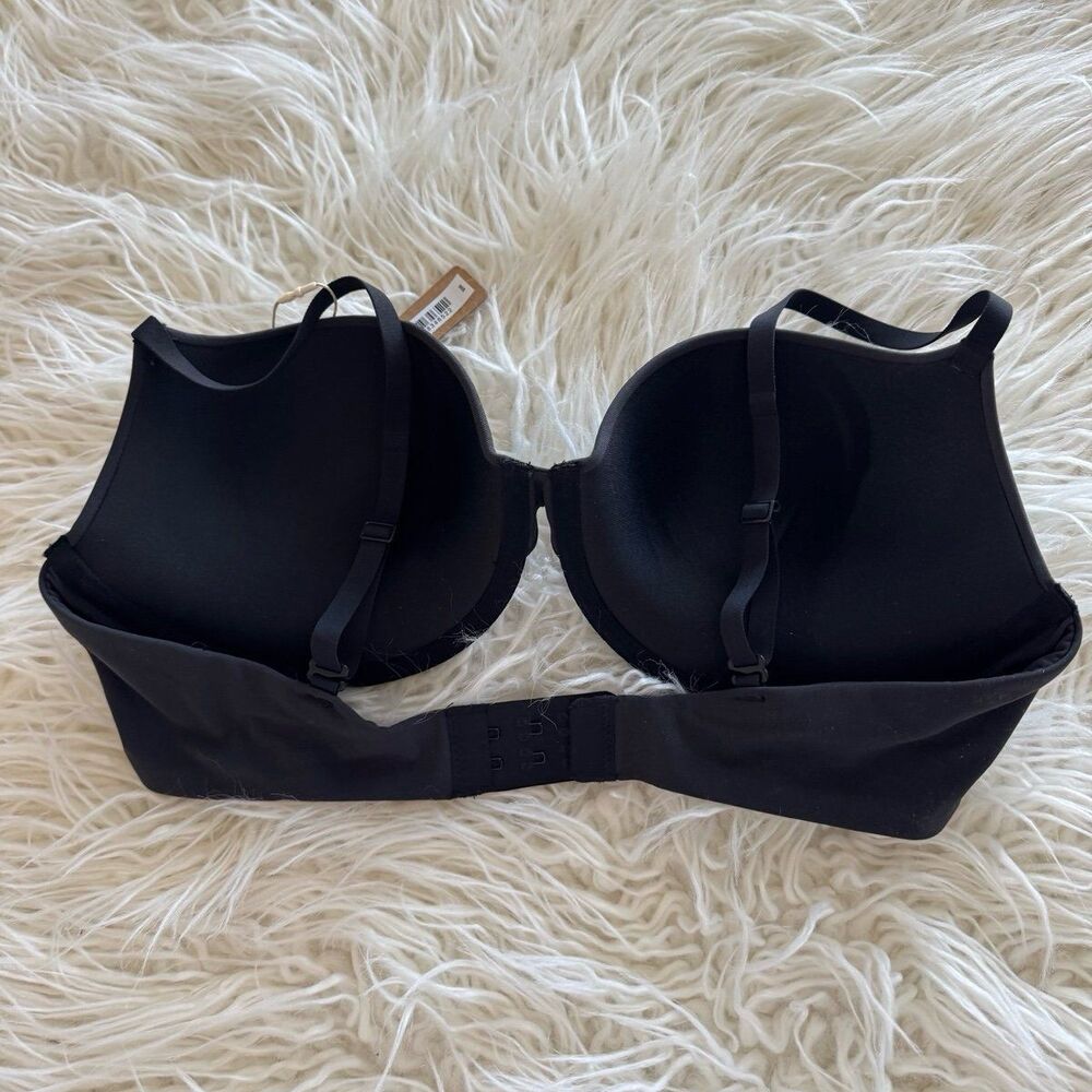 Skims Fits Everybody Push Up Demi Bra Onyx Size 38B - Picture 4 of 5